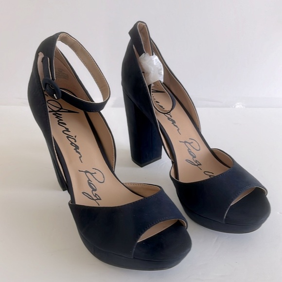 American Rag Navy Blue Heels - Picture 7 of 8